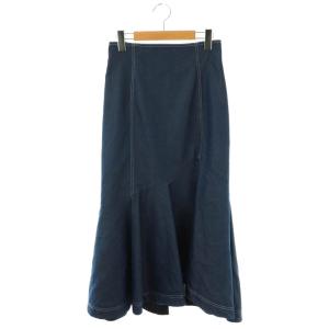 アシメマーメイドスカート デニムライク 1 ネイビー /ES OS