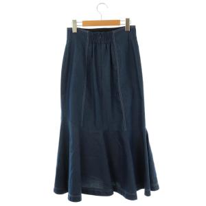 JUSGLITTY アシメマーメイドスカート デニムライク 1 ネイビー /ES OS