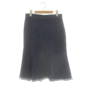 23年製 マーメードラインデニムスカート 38 紺 /MI OS