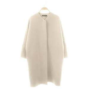ノーカラーコート ロング 1 グレージュ /HK OS