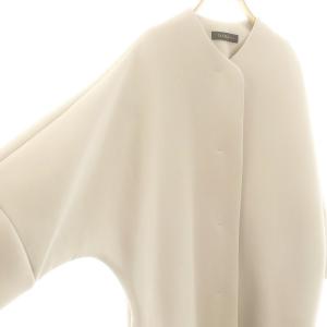 dama collection ノーカラーコート ロング 1 グレージュ /HK OS