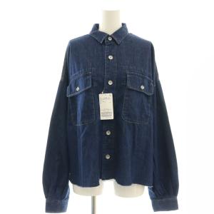 24SS JULY シャツブルゾン デニム F 紺 ネイビー /AT OS