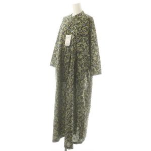 JOURNAL STANDARD LUXE ボタニックローンampleプルワンピース ロング 長袖 チャコールグレー マルチカラー /DO OS