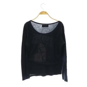 HYSTERIC GLAMOUR  ヒスガール 長袖Tシャツ カットソー F ネイビー /ES OS