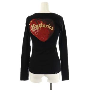 HYSTERIC GLAMOUR スカルベリー 長袖Tシャツ カットソー F ブラック /ES OS