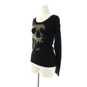 HYSTERIC GLAMOUR スカルベリー 長袖Tシャツ カットソー F ブラック /ES OS
