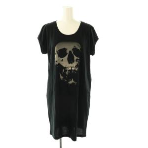 スカルベリー フレンチスリーブ ワンピース FREE 黒 /MI OS