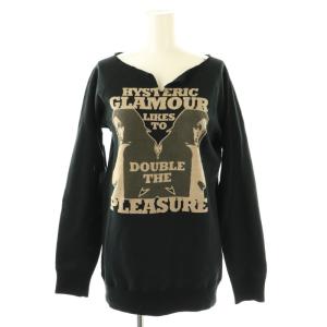 ヒステリックグラマー ヒスガール スウェット トレーナー F ブラック /ES OS