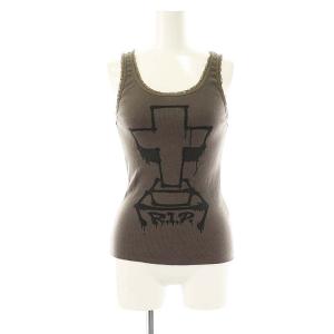 クロス 十字架 タンクトップ FREE グレー /MI OS