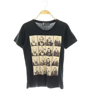 ガールズプリント 半袖T カットソー F ブラック /HK OS