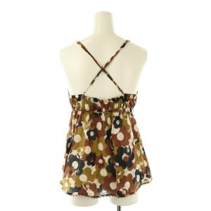 HYSTERIC GLAMOUR 花柄 ヒスガール キャミ カットソー FREE カーキ 茶 白 黒 /MI OS