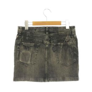 Hysterics スタッズ デニム ミニスカート タイト S 黒 ブラック /AT OS