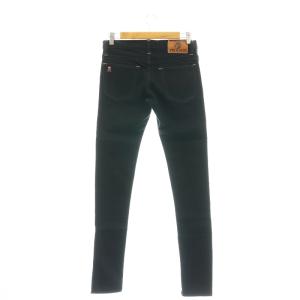 HYSTERIC GLAMOUR ボタンフライ スキニーデニムパンツ スリム XXS 黒 ブラック /AT OS