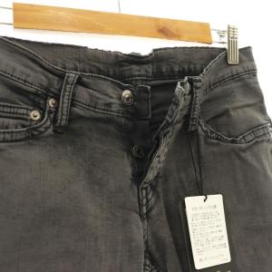 HYSTERIC GLAMOUR ボタンフライ スキニーデニムパンツ ジーンズ スリム XXS グレー /AT OS