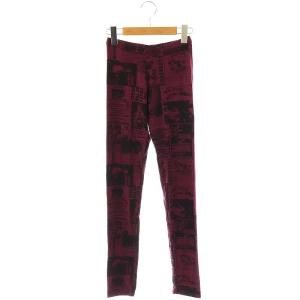 THE NEW YORK DOLLS 総柄 パンツ レギパン イージー F パープル /HK OS