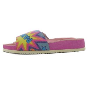 HYSTERIC GLAMOUR SANDALS スライド サンダル ヒスガール L8 ピンク マルチカラー /UO AA