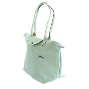 Longchamp ル プリアージュ クラブ トートバッグ ロゴ刺繍 M ライトブルー /MI OS