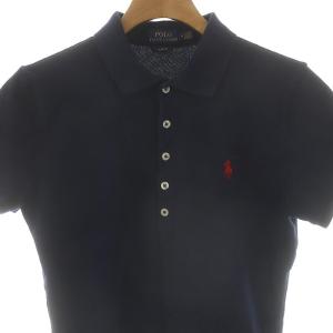 POLO RALPH LAUREN ロゴ刺繍半袖ポロシャツ カットソー M ネイビー /DO OS