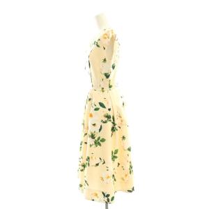 Chesty カメリアワンピース ノースリーブ ロング 花柄 0 アイボリー /SS OS
