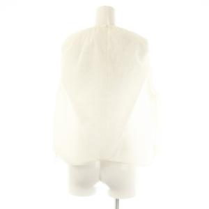 CELERI 24SS GATHER ショートトップス ブラウス ノースリーブ F ホワイト /DF OS