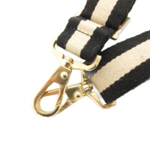 L'Appartement ショルダーストラップ キャンバス 黒 ブラック ベージュ /GV