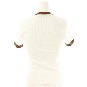 GUCCI 28882 XJG5O 9692 ウェブ ストライプ トリム コットンリブ Tシャツ XXS