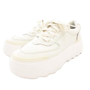 UGG マリン メガ レース MARIN MEGA LACE ローカットスニーカー 厚底シューズ 23cm 白