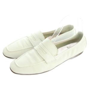 コインローファー レザー 38 25.0cm 白 /MI OS SH