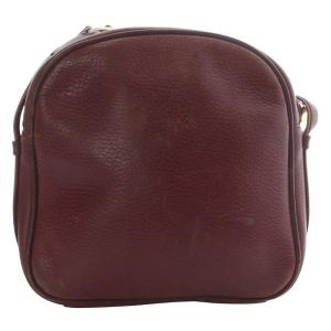 Cartier ヴィンテージ マスト トリニティ ショルダーバッグ ワンショルダー 斜め掛け レザー ボルドー /YO23