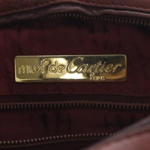 Cartier ヴィンテージ マスト トリニティ ショルダーバッグ ワンショルダー 斜め掛け レザー ボルドー /YO23