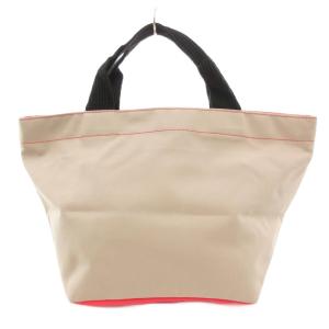 Hervé Chapelier ハンドバッグ トート 舟型 ナイロン グレー ピンク /GV