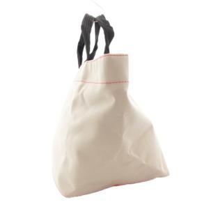 Hervé Chapelier ハンドバッグ トート 舟型 ナイロン グレー ピンク /GV