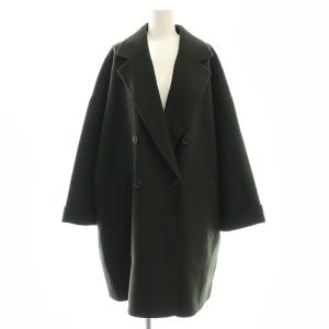 24AW ワイドシルエットダブルブレストコート チェスター ウール F チャコールグレー /MI OS