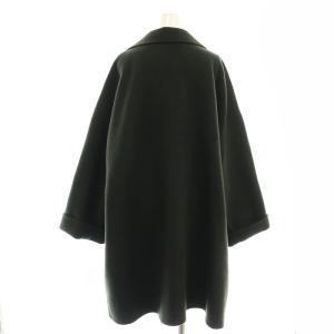 MILA OWEN MILAOWEN 24AW ワイドシルエットダブルブレストコート チェスター ウール F チャコールグレー /MI OS