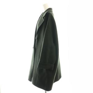 MILA OWEN MILAOWEN 24AW ワイドシルエットダブルブレストコート チェスター ウール F チャコールグレー /MI OS