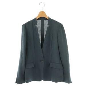 トリアセ キザミカラージャケット 薄手 38 紺 /NR OS
