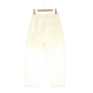 green label relaxing イージーカーブパンツ タック 38 ホワイト /HK OS