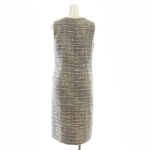 Theory 23AW CITY TWEED SHIFT DRESS ワンピース ツイード 00 ベージュ マルチカラー