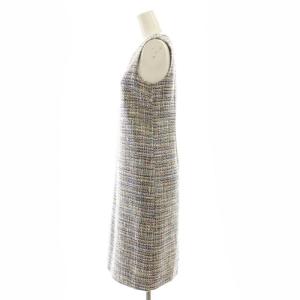 Theory 23AW CITY TWEED SHIFT DRESS ワンピース ツイード 00 ベージュ マルチカラー