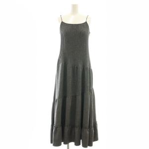 24AW プリーツバリエキャミワンピース マキシ丈 ロング 1 チャコールグレー /CX OS