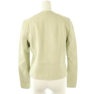 ANAYI ライダースジャケット シングル レザー 38 緑 グリーン /AQ OS