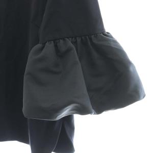 M-Premier 24SS 異素材バルーンスリーブカットソー Tシャツ 36 ネイビー /SS OS