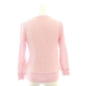 ANAYI バルファスレースニットリブ カーディガン 38 ピンク /SS OS