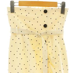 SNIDEL 23SS フロントボタンハイウエストスカート ロング タイト ドット 0 オフホワイト /SS OS