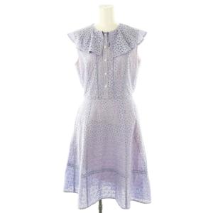 TINY SHELL ドレス ワンピース カットワーク 2 ラベンダー /MI OS