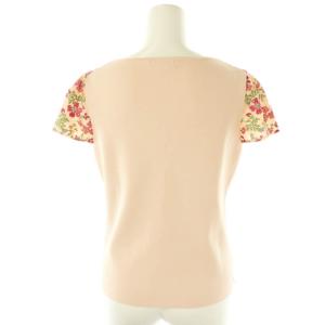 TOCCA ニット 洗える WOODHAM KNIT PULLOVER プルオーバー カットソー 刺繍 花柄 M ピンク