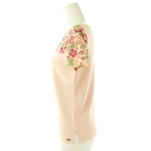 TOCCA ニット 洗える WOODHAM KNIT PULLOVER プルオーバー カットソー 刺繍 花柄 M ピンク