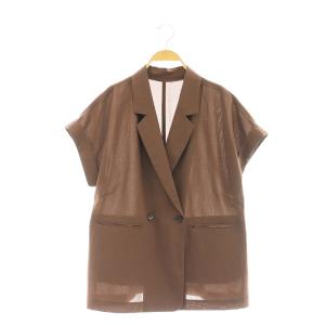 ICE フレンチスリーブ シャツ 半袖 茶 ブラウン /SS OS