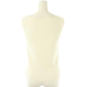 Diagram GRACE CONTINENTAL 23SS リブニットスクエアトップ カットソー ノースリーブ 36 白 ホワイト 0323143184