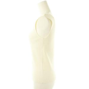 Diagram GRACE CONTINENTAL 23SS リブニットスクエアトップ カットソー ノースリーブ 36 白 ホワイト 0323143184